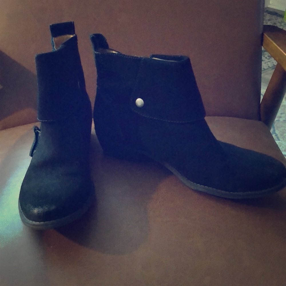 Suede booties